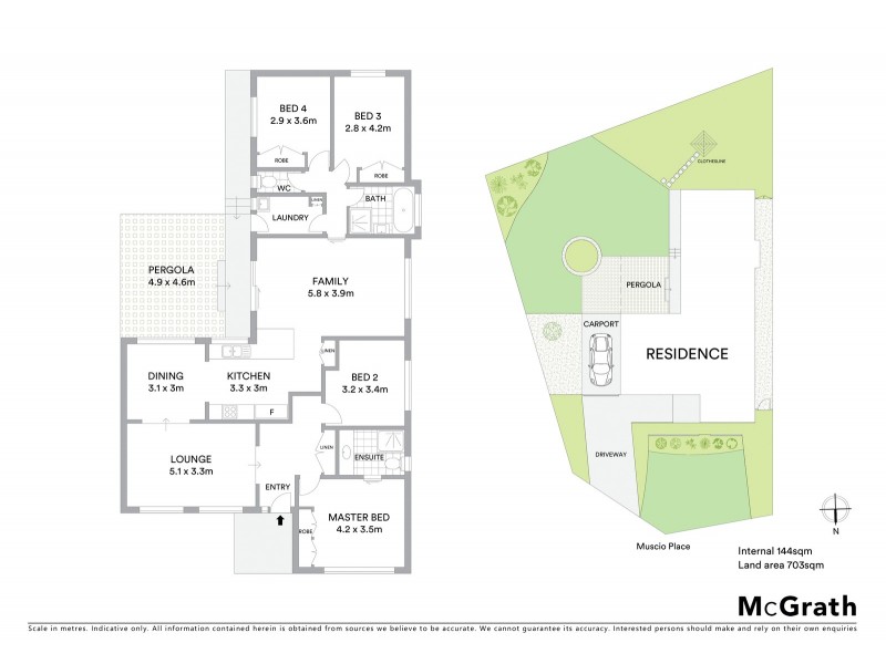 6 Muscio Place, Chisholm ACT 2905 Floorplan