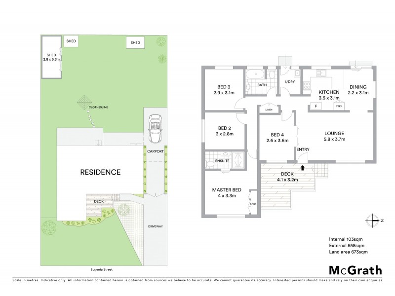 9 Eugenia Street, Rivett ACT 2611 Floorplan