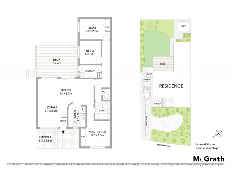 9 Stanfield Close, Kambah ACT 2902 Floorplan