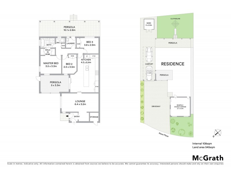 14 Stace Place, Gordon ACT 2906 Floorplan