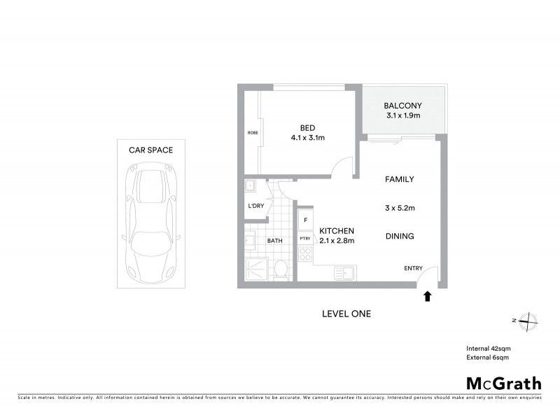 17/77 Macarthur Avenue, O’connor ACT 2602 Floorplan