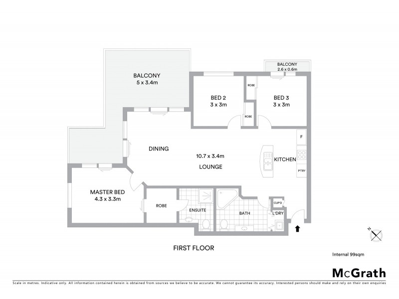 19/12 Waniassa Street, Queanbeyan NSW 2620 Floorplan