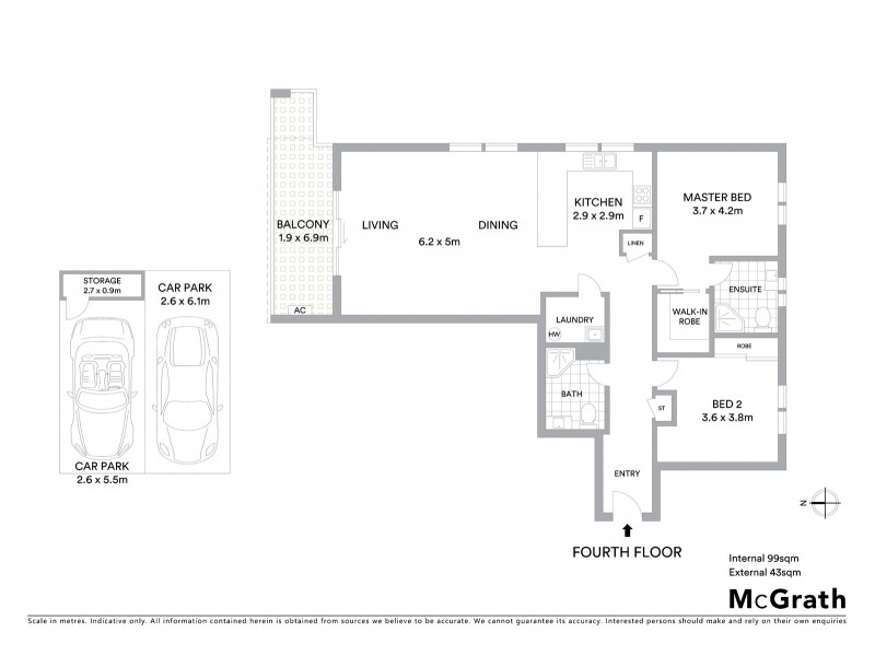 49C/21 Beissel Street, Belconnen ACT 2617 Floorplan