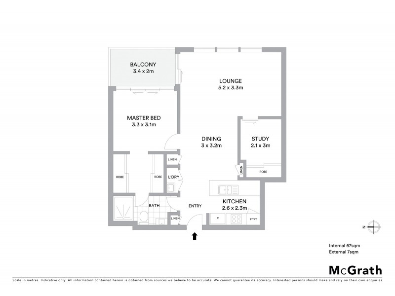 409/104 Northbourne Avenue, Braddon ACT 2612 Floorplan