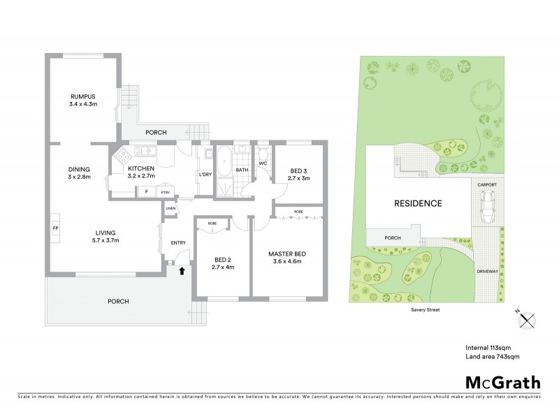 3 Savery Street, Garran ACT 2605 Floorplan