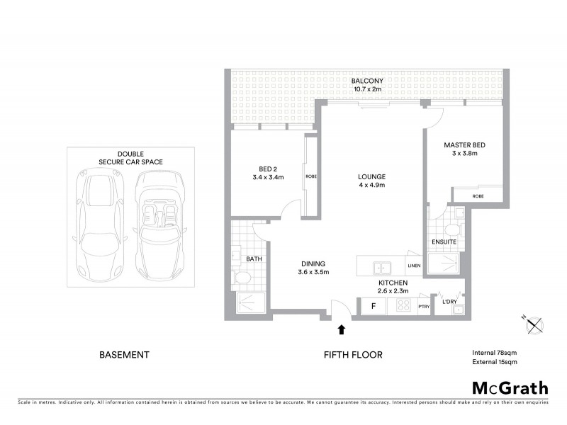 57/7 Irving Street, Phillip ACT 2606 Floorplan