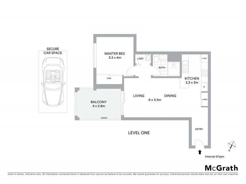 22/72 Macleay Street, Turner ACT 2612 Floorplan