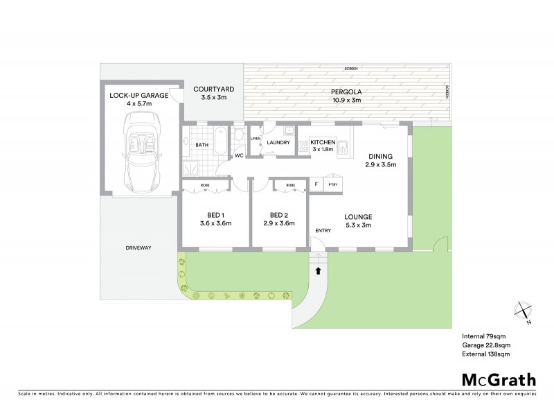 2/64 Thorpe Avenue, Queanbeyan NSW 2620 Floorplan