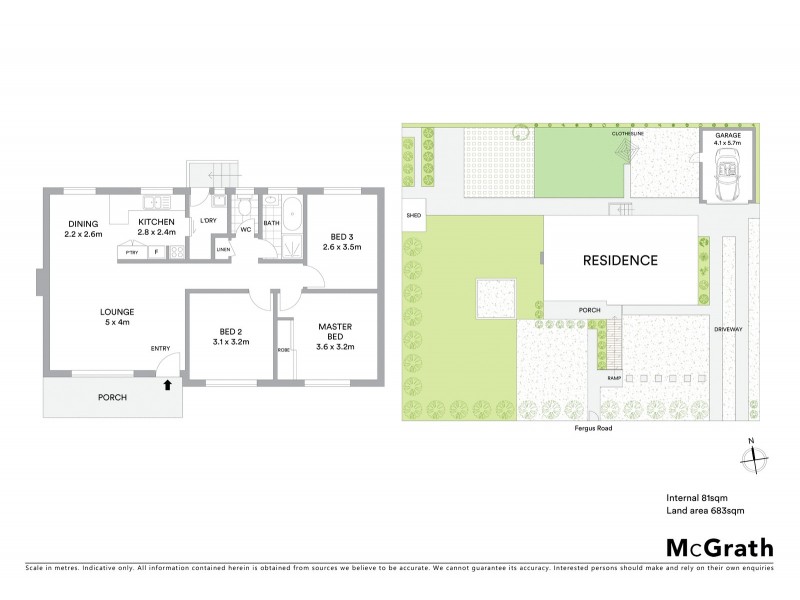 57 Fergus Road, Queanbeyan NSW 2620 Floorplan