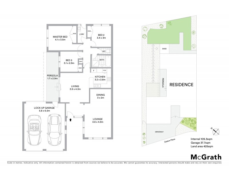 5 Zadow Place, Richardson ACT 2905 Floorplan