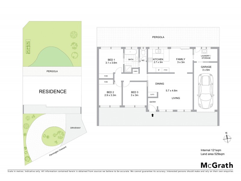10 Pennington Crescent, Calwell ACT 2905 Floorplan