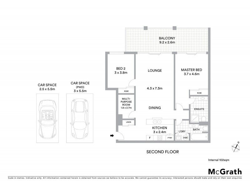 11/1 Cowlishaw Street, Greenway ACT 2900 Floorplan
