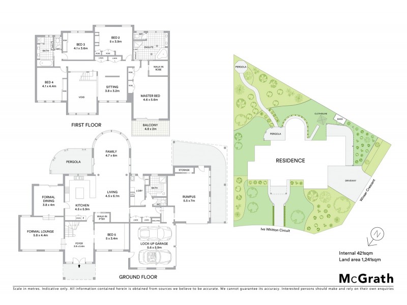 1 Winser Crescent, Kambah ACT 2902 Floorplan