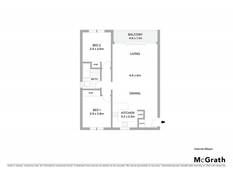 1/3 Bonrook Street, Hawker ACT 2614 Floorplan