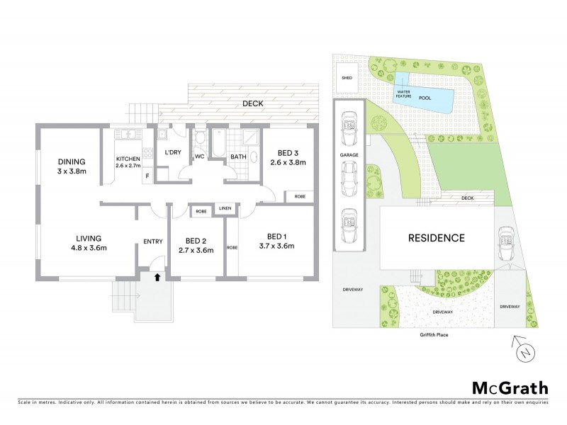 4 Griffith Place, Kambah ACT 2902 Floorplan