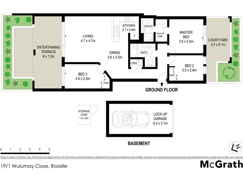 19/1 Wulumay Close, Rozelle NSW 2039 Floorplan