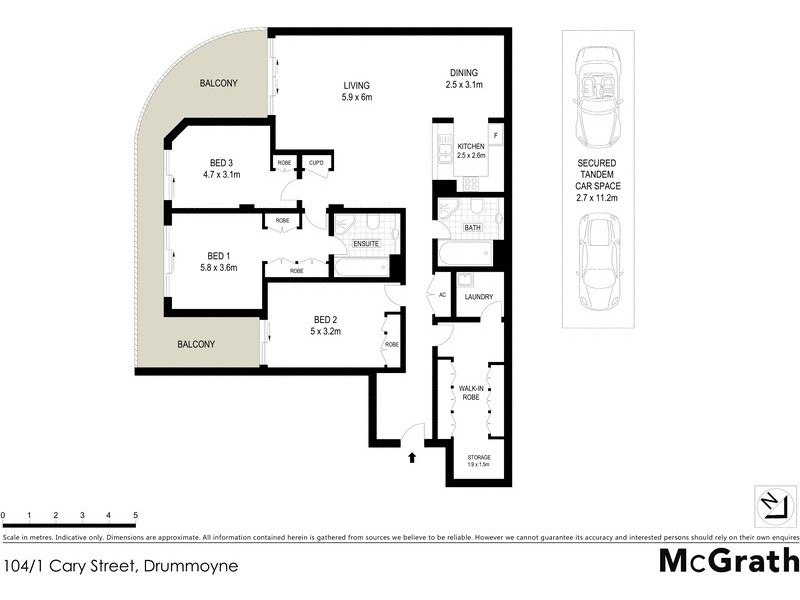 104/1 Cary Street, Drummoyne NSW 2047 Floorplan