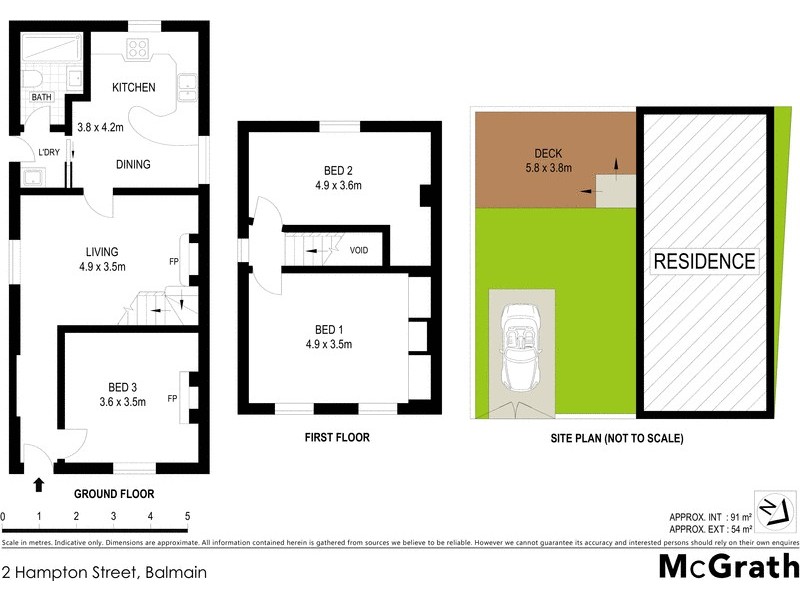 2 Hampton Street, Balmain NSW 2041 Floorplan