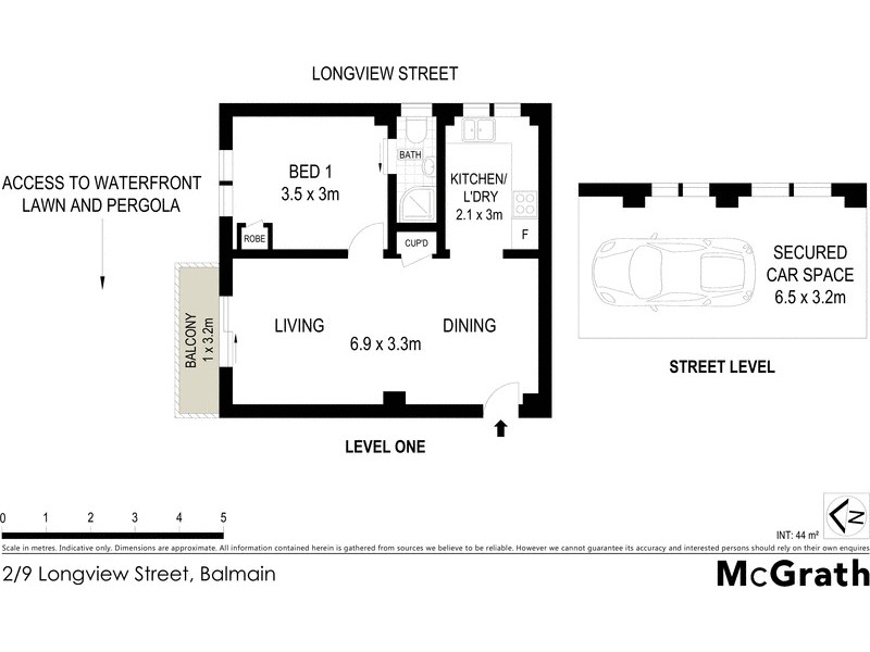 2/9 Longview Street, Balmain NSW 2041 Floorplan
