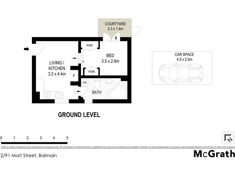 2/91 Mort Street, Balmain NSW 2041 Floorplan