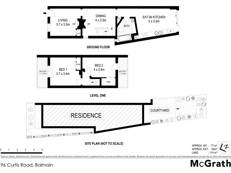 96 Curtis Road, Balmain NSW 2041 Floorplan