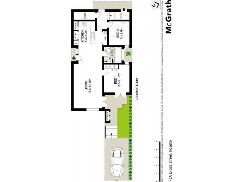 76A Evans Street, Rozelle NSW 2039 Floorplan