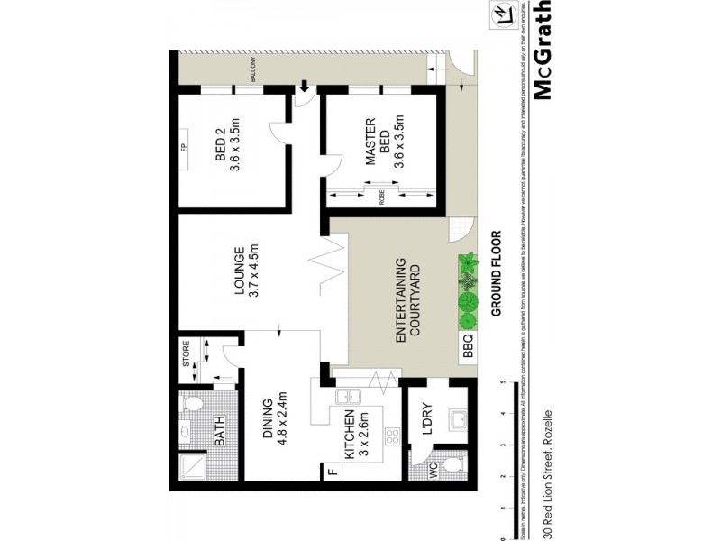 30 Red Lion Street, Rozelle NSW 2039 Floorplan