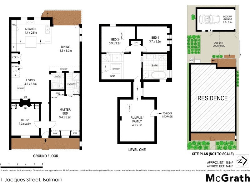 1 Jacques Street, Balmain NSW 2041 Floorplan