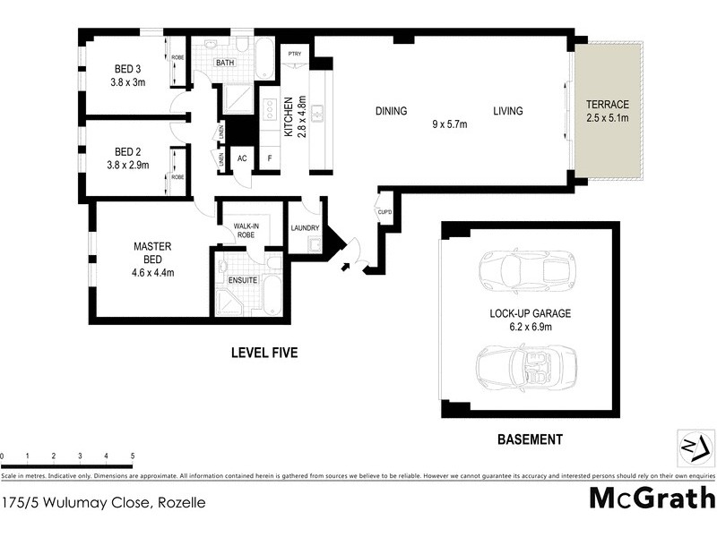 175/5 Wulumay Close, Rozelle NSW 2039 Floorplan