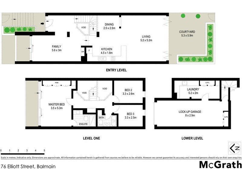 76 Elliott Street, Balmain NSW 2041 Floorplan