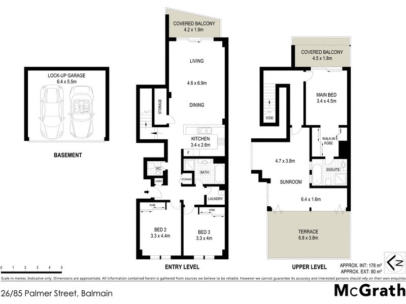 26/85 Palmer Street, Balmain NSW 2041 Floorplan