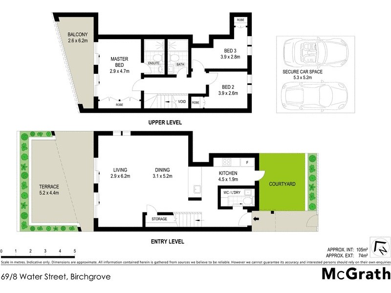 69/8 Water Street, Birchgrove NSW 2041 Floorplan
