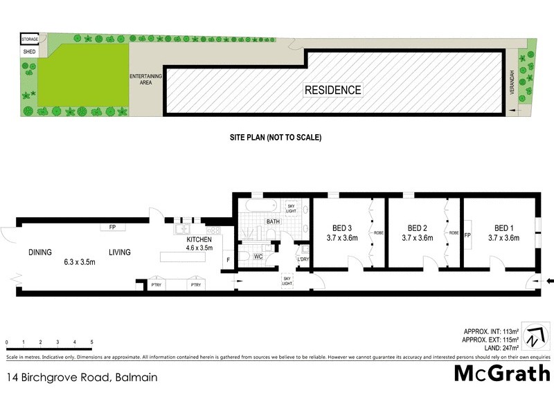 14 Birchgrove Road, Balmain NSW 2041 Floorplan