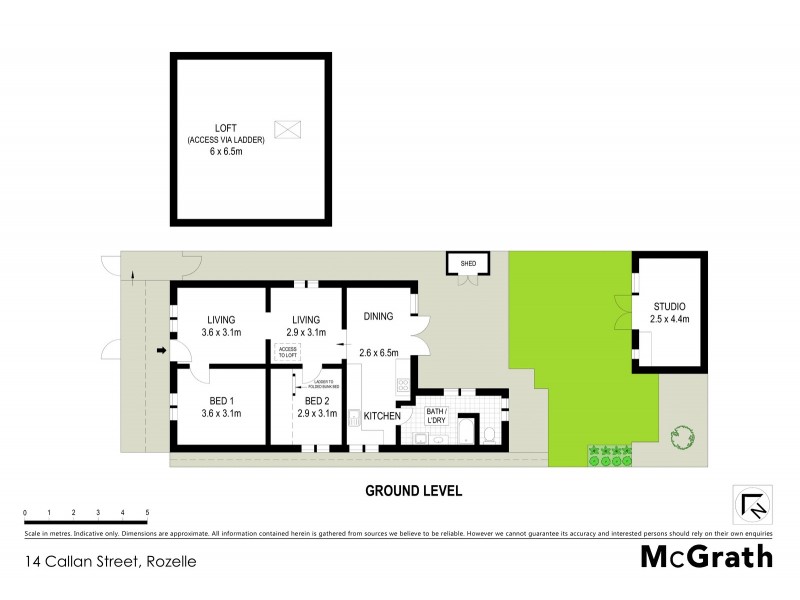 14 Callan Street, Rozelle NSW 2039 Floorplan