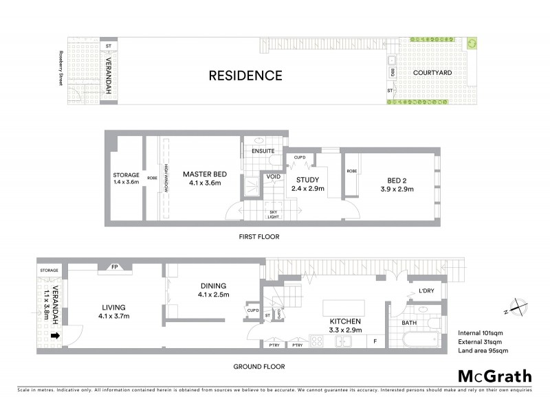 13 Roseberry Street, Balmain NSW 2041 Floorplan