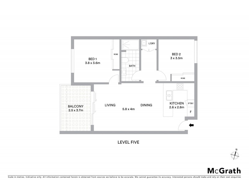 19/19 Larkin Street, Camperdown NSW 2050 Floorplan