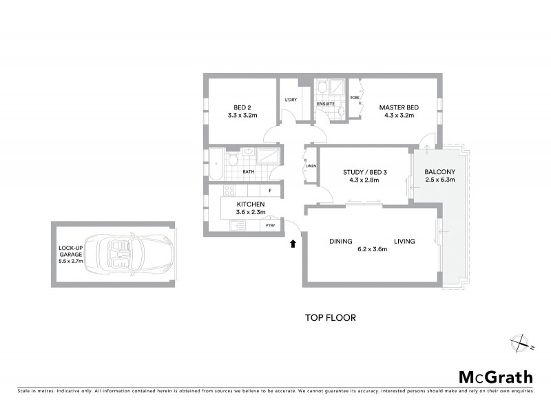 19/8 Lookes Avenue, Balmain East NSW 2041 Floorplan