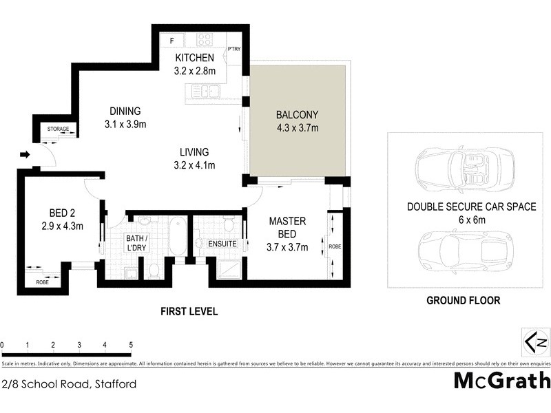 2/8 School Road, Stafford QLD 4053 Floorplan