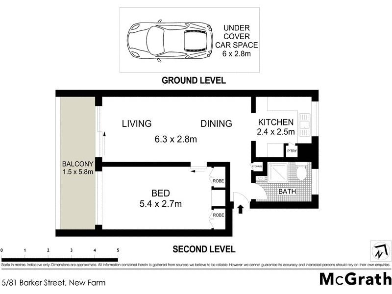 5/81 Barker Street, New Farm QLD 4005 Floorplan