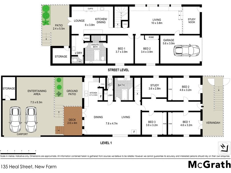 135 Heal Street, New Farm QLD 4005 Floorplan