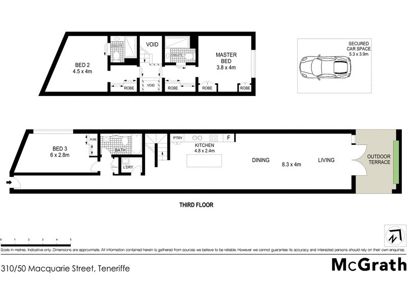 310/50 Macquarie Street, Teneriffe QLD 4005 Floorplan