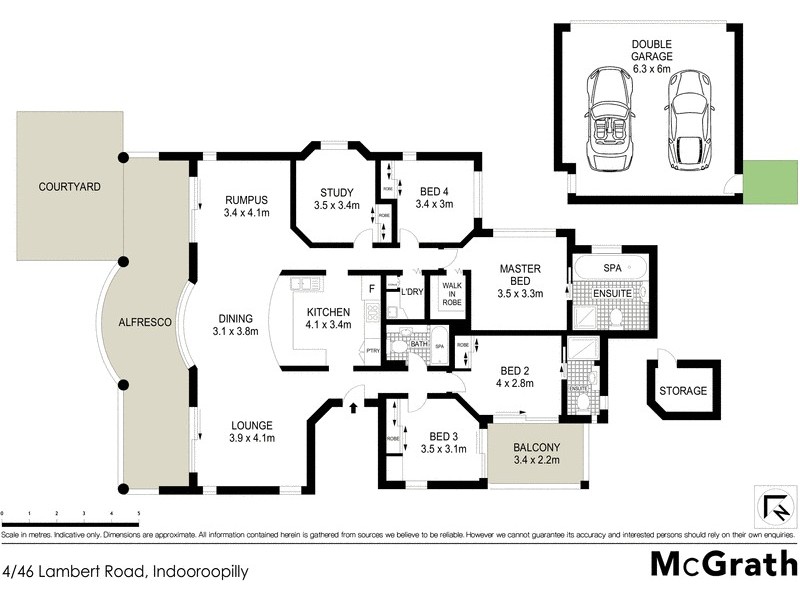 4/46 Lambert Road, Indooroopilly QLD 4068 Floorplan