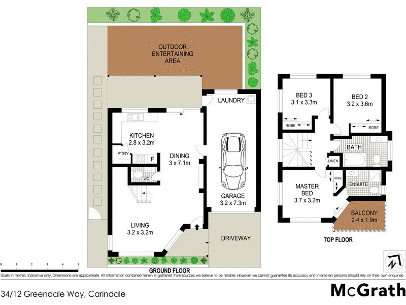 34/12 Greendale Way, Carindale QLD 4152 Floorplan
