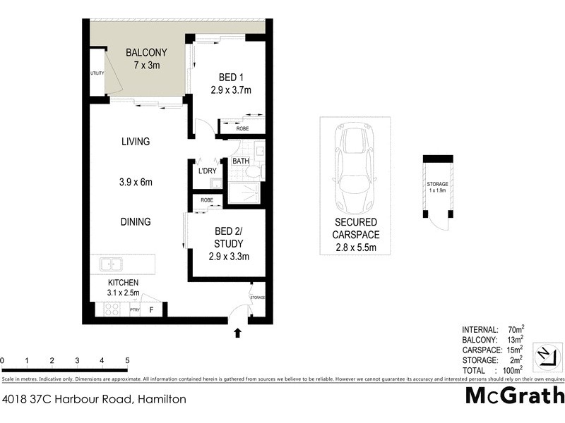 4018/37C Harbour Road, Hamilton QLD 4007 Floorplan