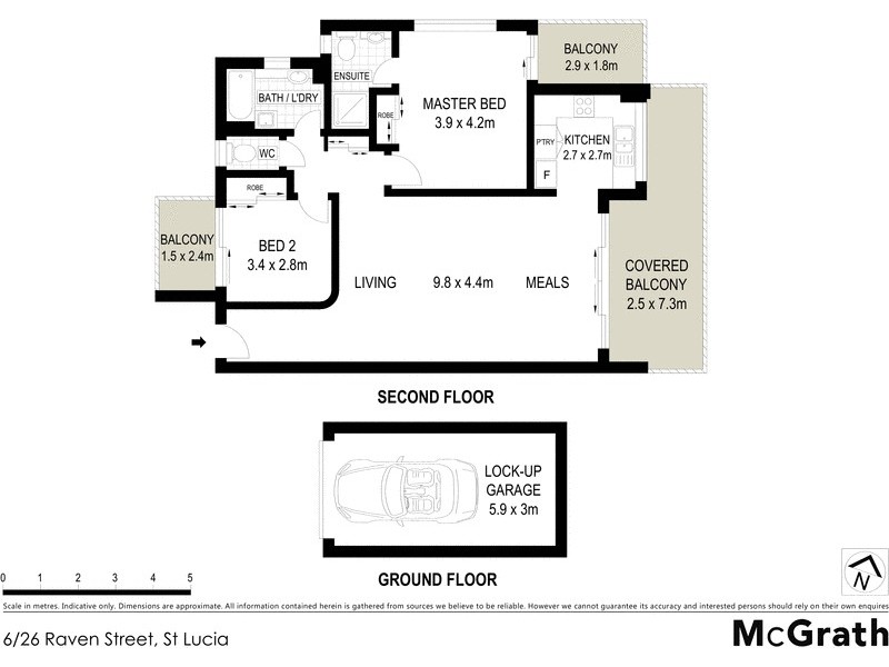 6/26 Raven Street, St Lucia QLD 4067 Floorplan