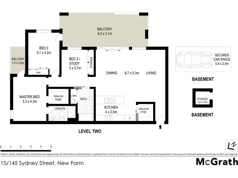 15/145 Sydney Street, New Farm QLD 4005 Floorplan