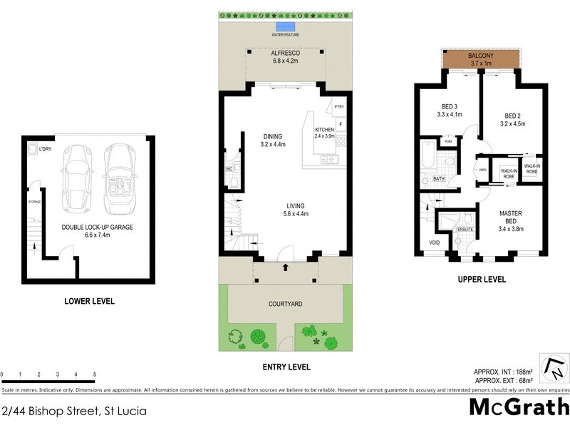 2/44 Bishop Street, St Lucia QLD 4067 Floorplan