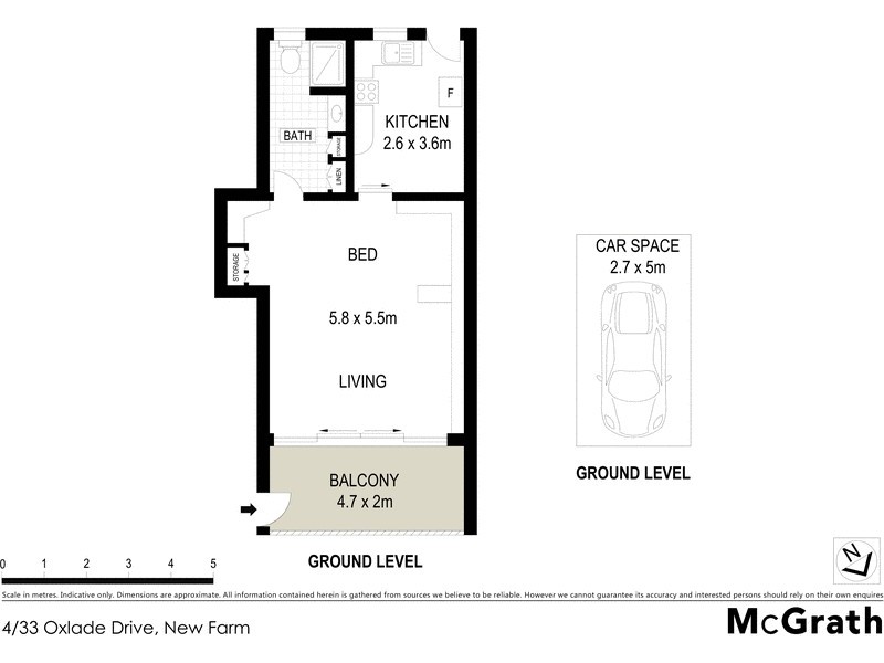 4/33 Oxlade Drive, New Farm QLD 4005 Floorplan