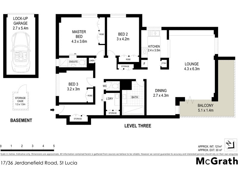 17/36 Jerdanefield Road, St Lucia QLD 4067 Floorplan