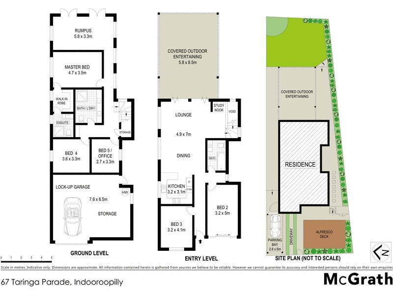 67 Taringa Parade, Indooroopilly QLD 4068 Floorplan